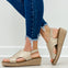 Corkys Volta II Wedge Sandals in Washed Gold