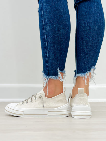 Very G Aman Original Tennis Shoes in Natural Sparkle