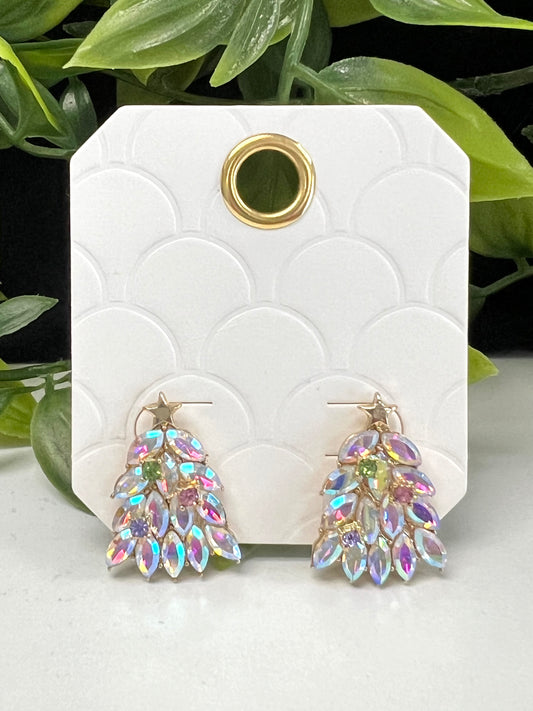 Crystal Tree Earrings