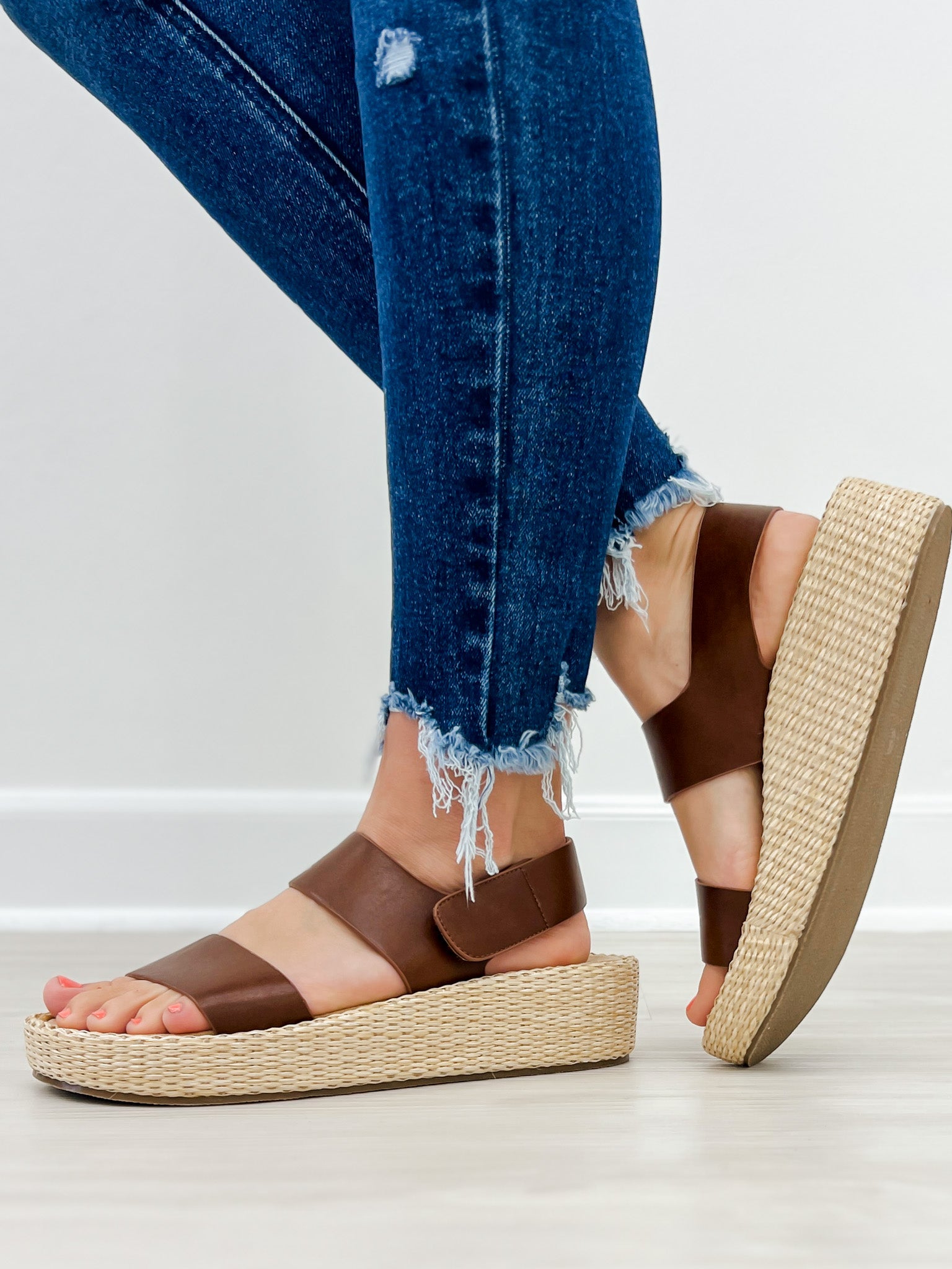 Corkys Heatwave Platform Sandals in Mahogany