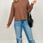 Cloudy Knit Long Sleeve Top with Front Pockets