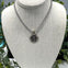 Crystal Coin Pendant Necklace