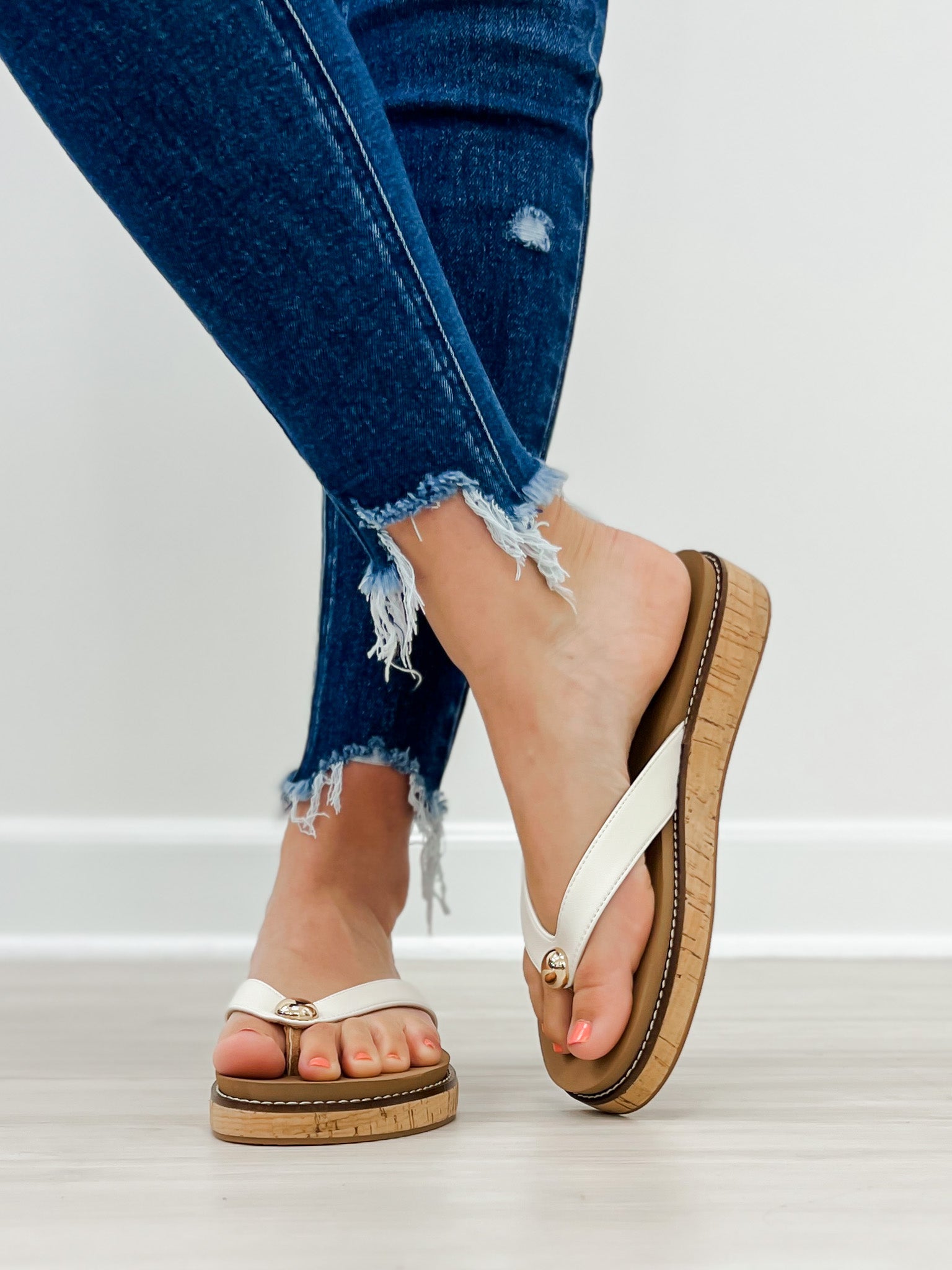 Corkys Off The Deep End Sandals in Ivory