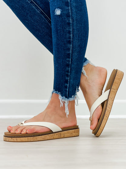 Corkys Off The Deep End Sandals in Ivory