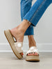Blowfish Marshlo Slide Sandals in Jute Flower Natural