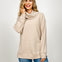 Long Sleeve Scoop Cowl Neck Knit Top