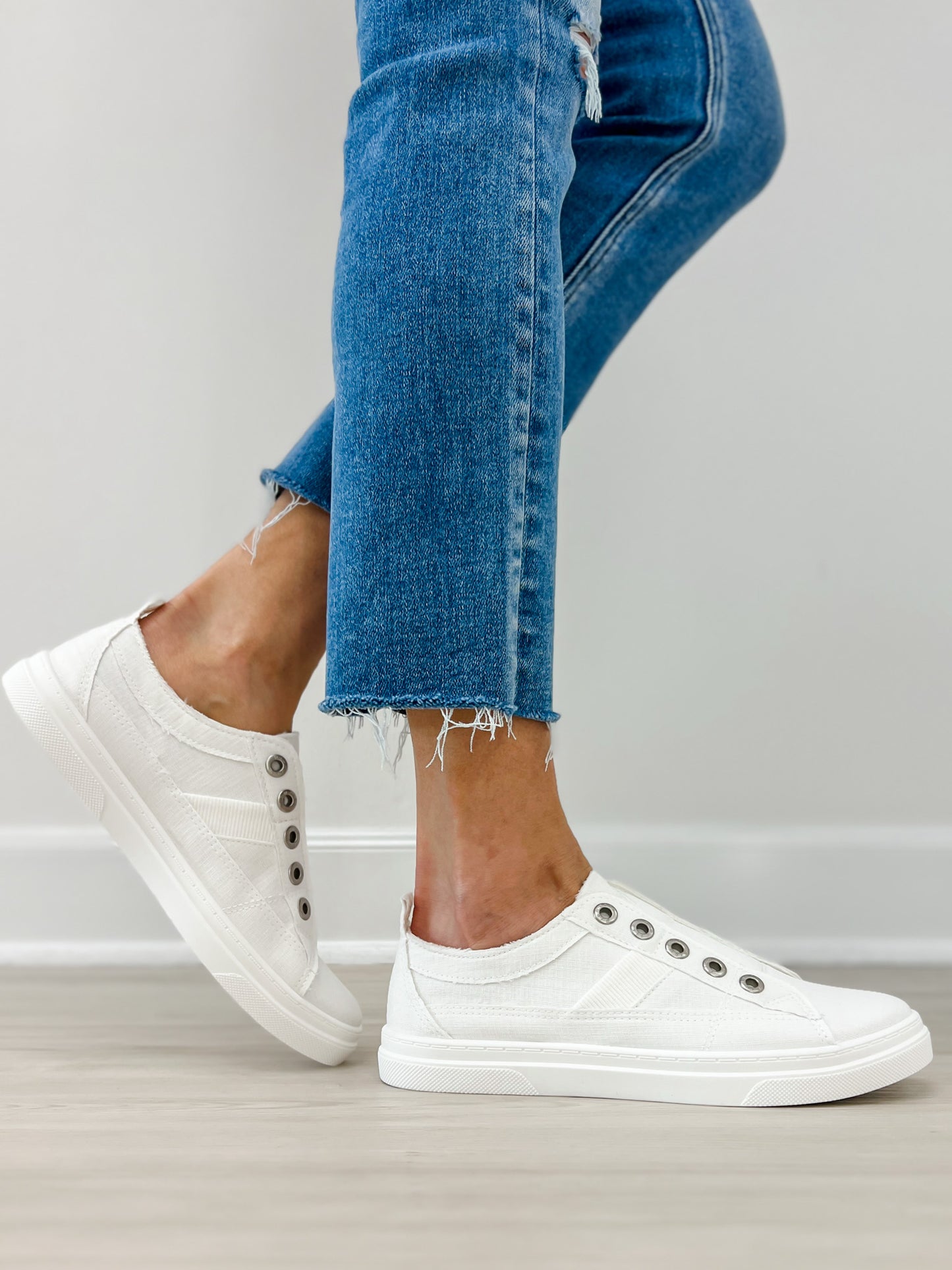Blowfish Malibu Hangout Slip On Tennis Shoes in White