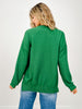 Cloudy Knit Round Neck Long Sleeve Top with Hi-Lo Hem
