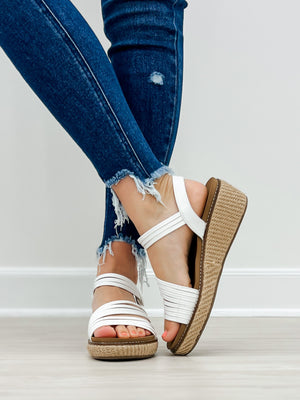 Corkys What About Now Wedges in White