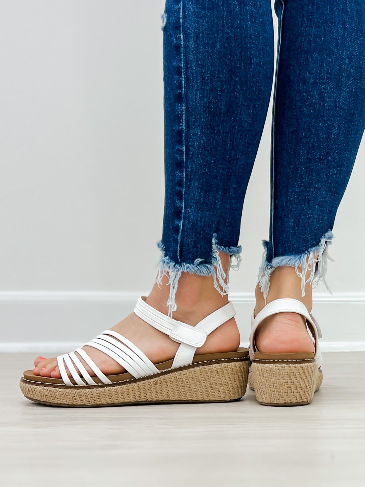 Corkys What About Now Wedges in White