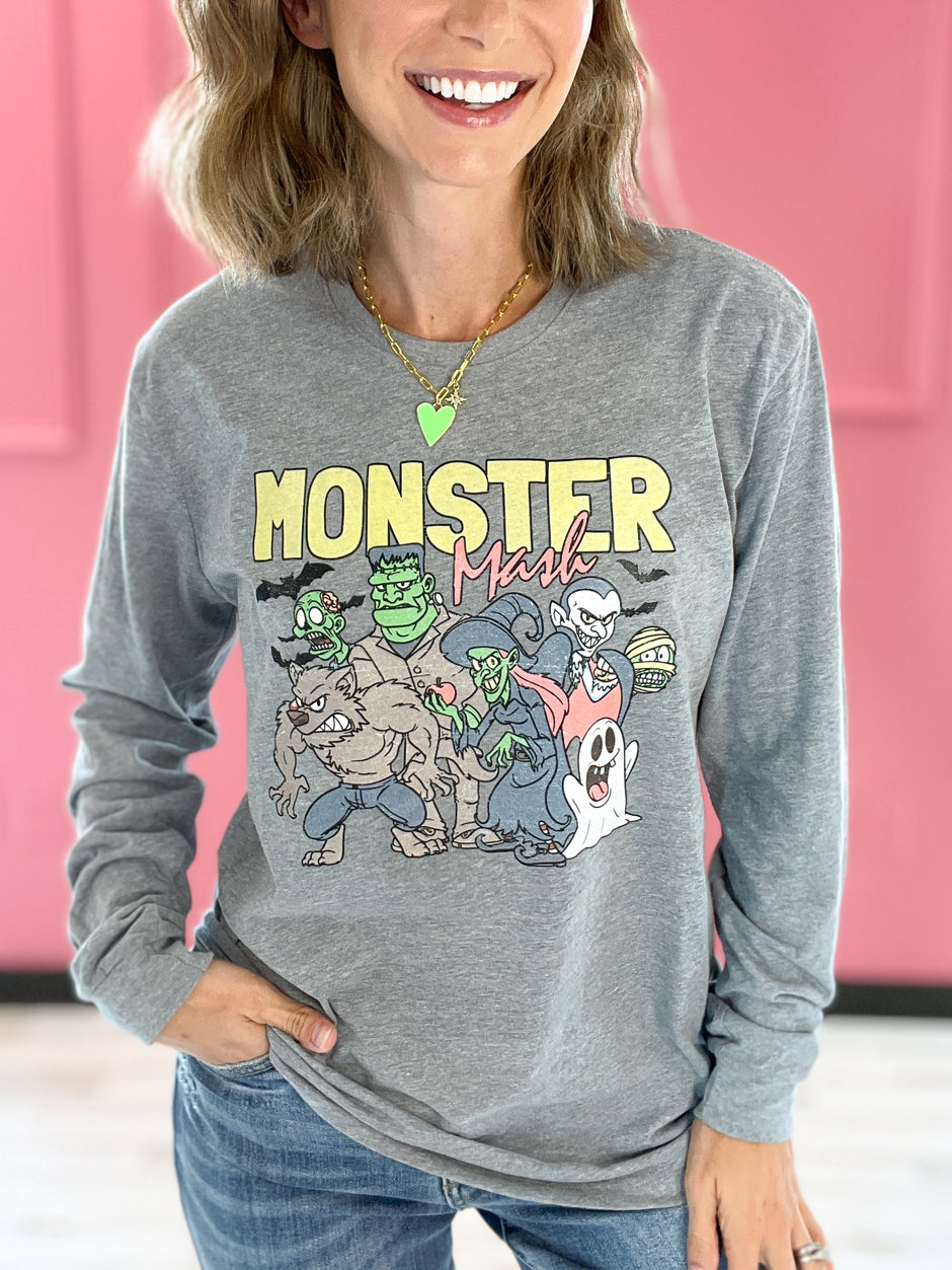 Monster Mash Long Sleeve Graphic Tee