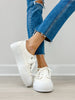 Blowfish Tennis Shoes Sadie Sun 10 in White Canvas