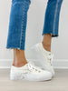Blowfish Tennis Shoes Sadie Sun 10 in White Canvas