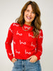 Ho-Ho-Ho Christmas Knitted Sweater Top