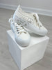 Blowfish Tennis Shoes Sadie Sun 10 in White Canvas