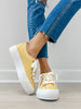 Blowfish Tennis Shoes Sadie Sun 8 in Butter Yellow
