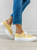 Blowfish Tennis Shoes Sadie Sun 8 in Butter Yellow