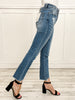 MICA Denim Super High Straight Leg with Step Hem Jeans