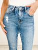 MICA Denim Super High Straight Leg with Step Hem Jeans