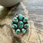 Turquoise and Sterling Silver Adjustable Size Ring
