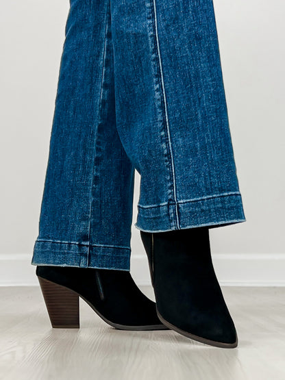 Corkys High Standards Booties in BLACK FAUX SUEDE