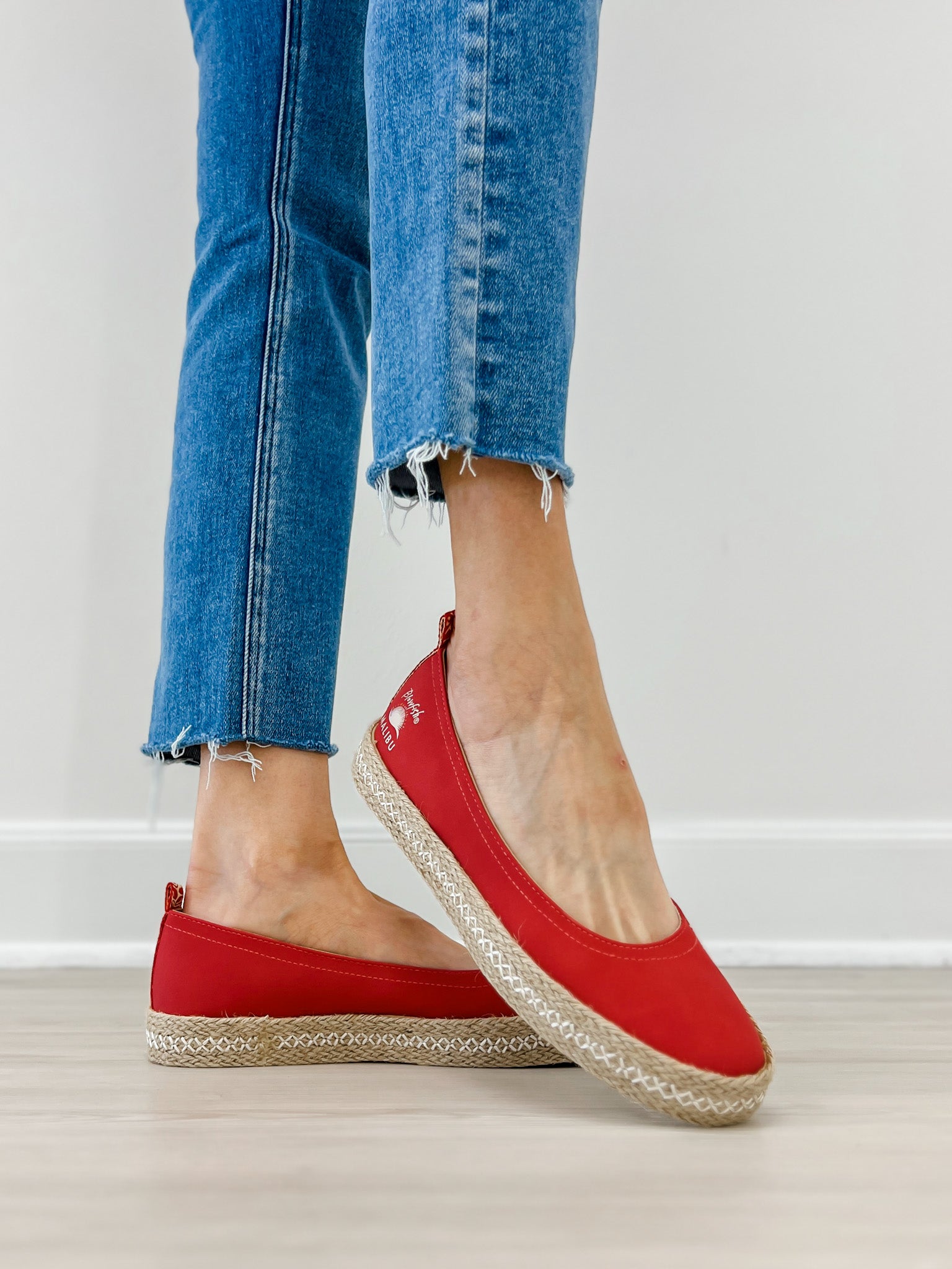 Blowfish Malibu Benita Espadrille Sneaker in Red Suede