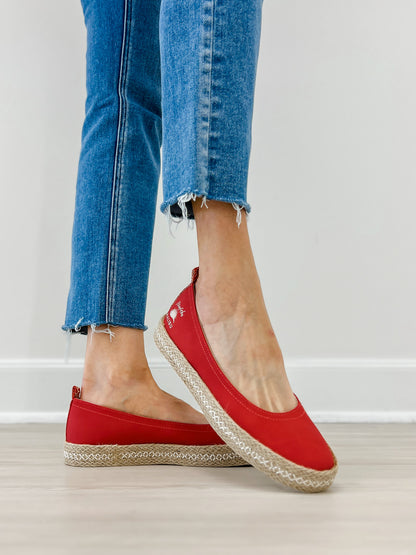 Blowfish Malibu Benita Espadrille Sneaker in Red Suede