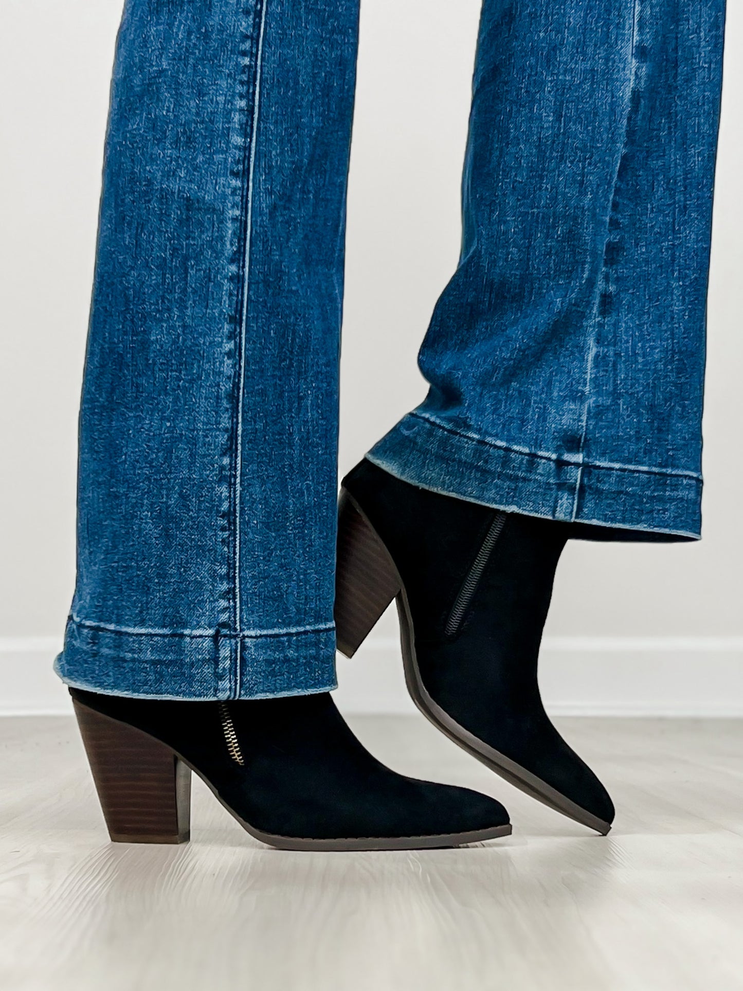 Corkys High Standards Booties in BLACK FAUX SUEDE
