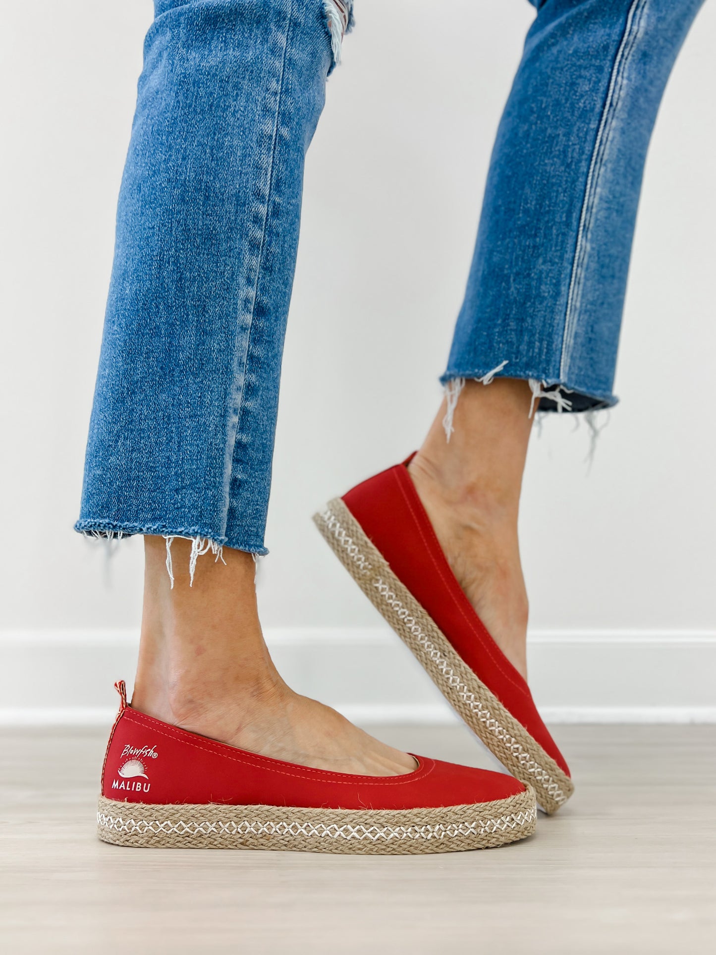 Blowfish Malibu Benita Espadrille Sneaker in Red Suede