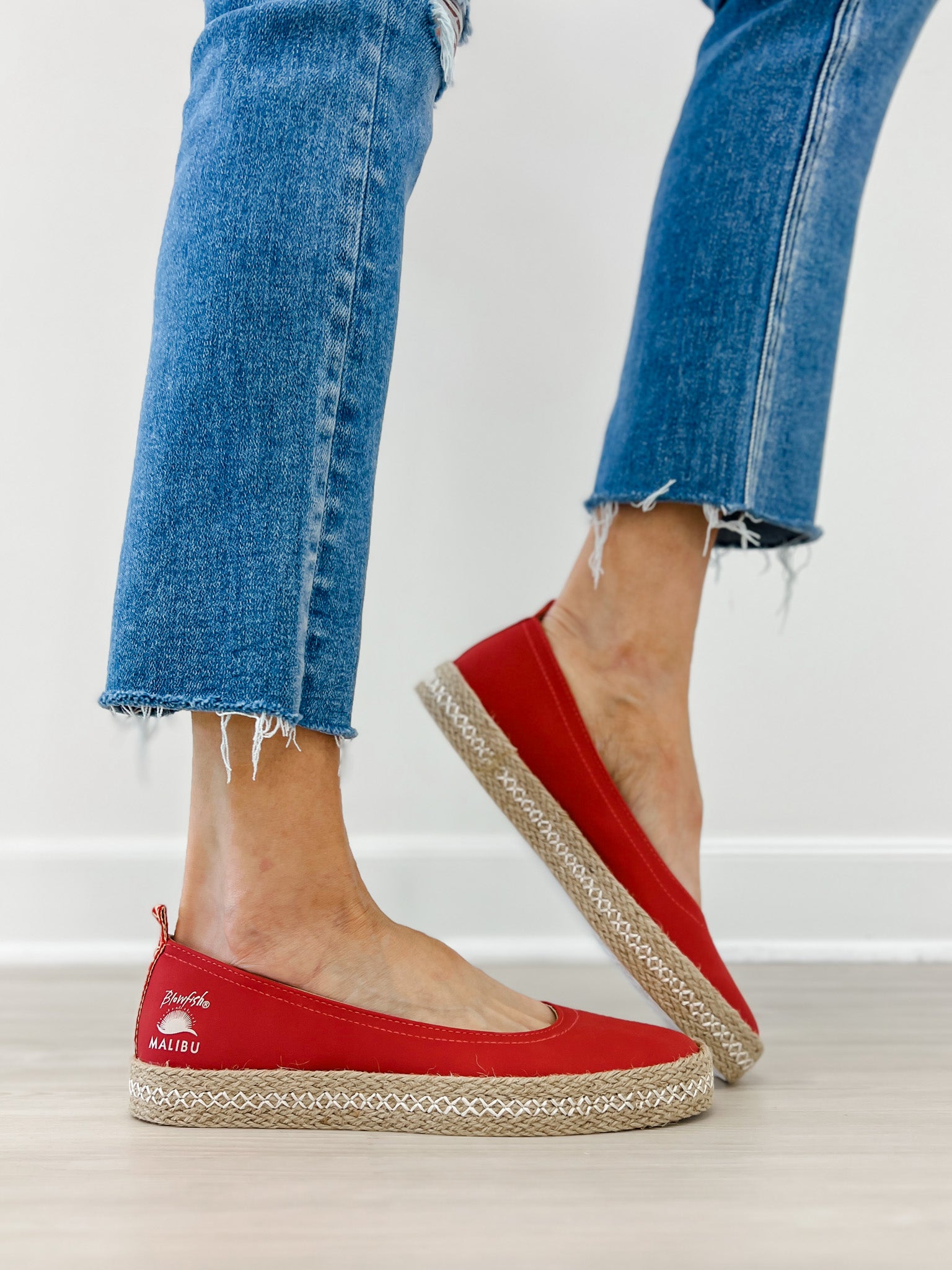 Blowfish Malibu Benita Espadrille Sneaker in Red Suede