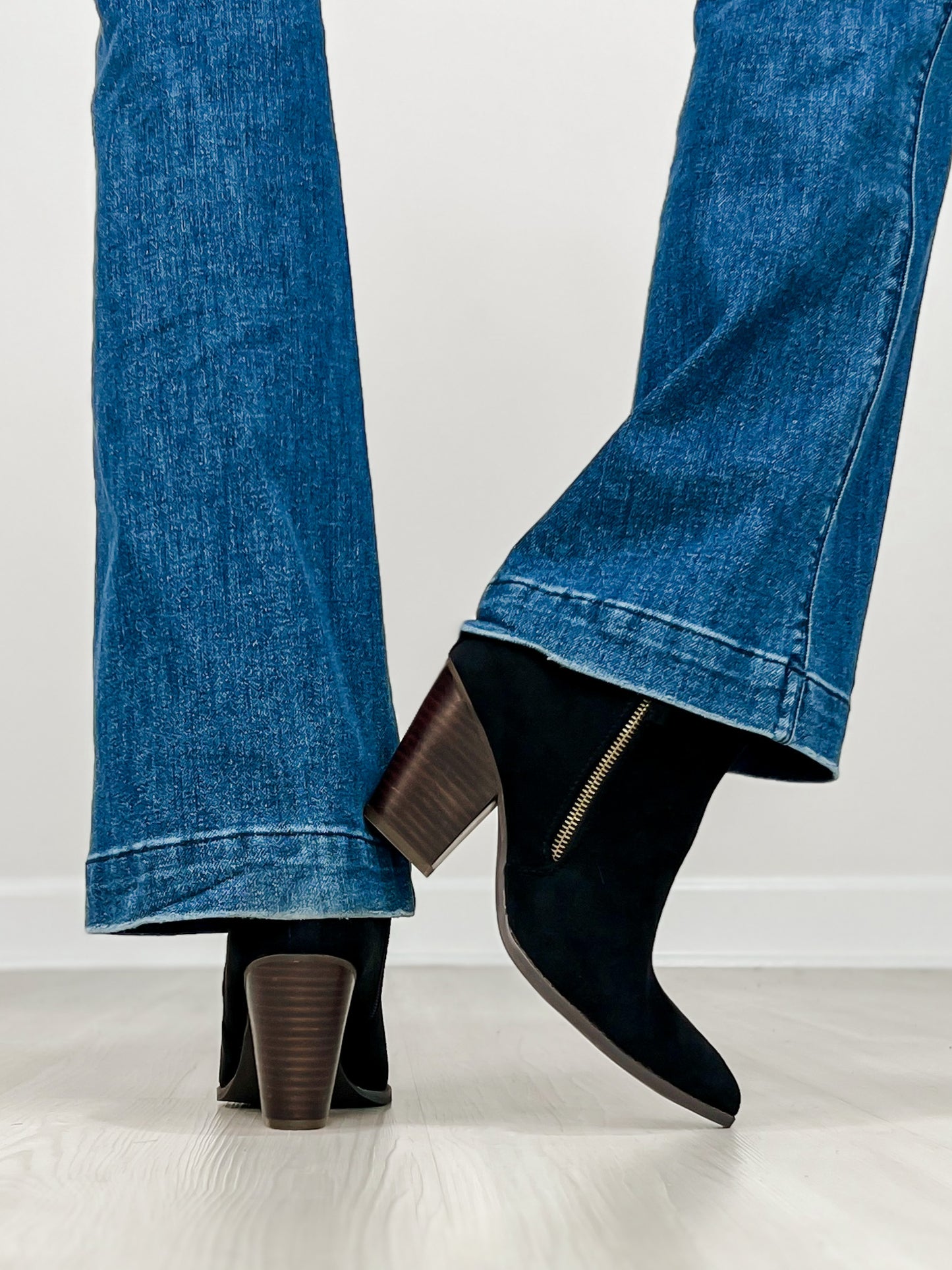 Corkys High Standards Booties in BLACK FAUX SUEDE