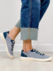 Blowfish Boardwalk Slip-On Tennis Shoes in Navy