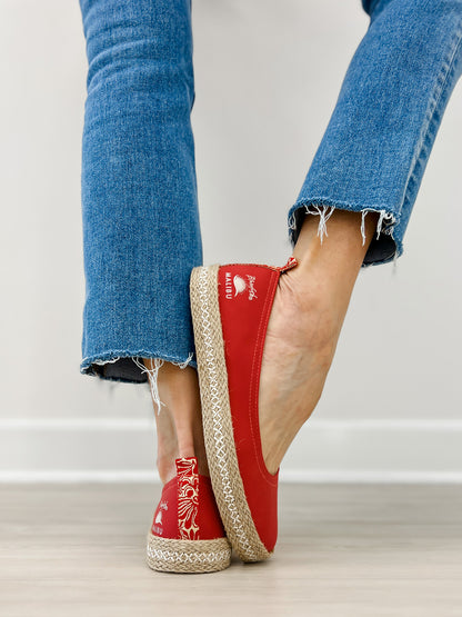 Blowfish Malibu Benita Espadrille Sneaker in Red Suede