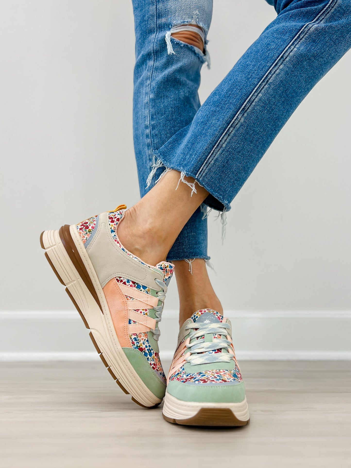 Blowfish Malibu Laurel Tennis Shoes in Cloud Blue Multi