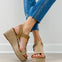 Blowfish Mailbu Annika Espadrille Wedge Sandal in Natural Sand