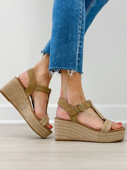 Blowfish Mailbu Annika Espadrille Wedge Sandal in Natural Sand