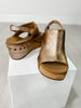Corkys Carley Wedges in ROSE GOLD CRACKLE