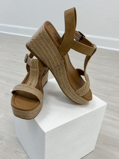 Blowfish Mailbu Annika Espadrille Wedge Sandal in Natural Sand