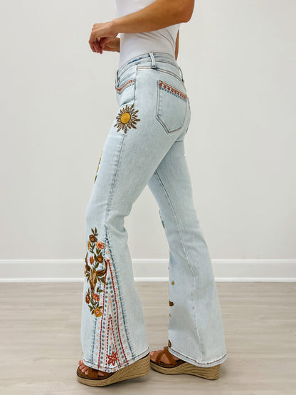 Driftwood Fab Farrah - Desert Hallucination Jeans