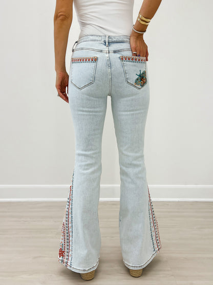 Driftwood Fab Farrah - Desert Hallucination Jeans