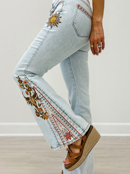 Driftwood Fab Farrah - Desert Hallucination Jeans