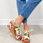 Corkys Carley Wedges in White Floral