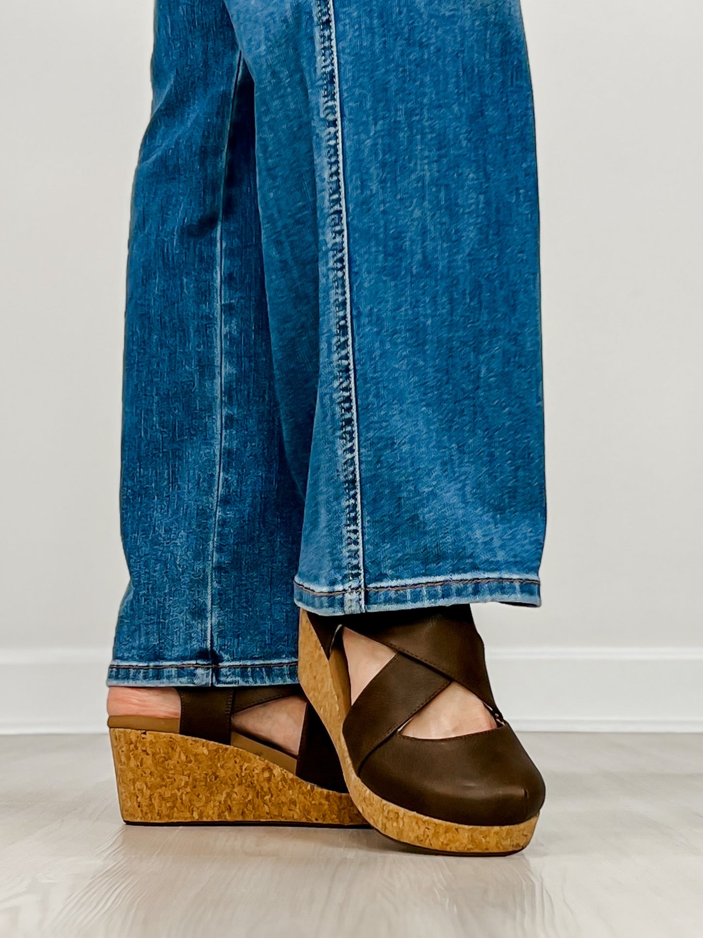 Corkys Case Closed Wedges in CHOCOLATE