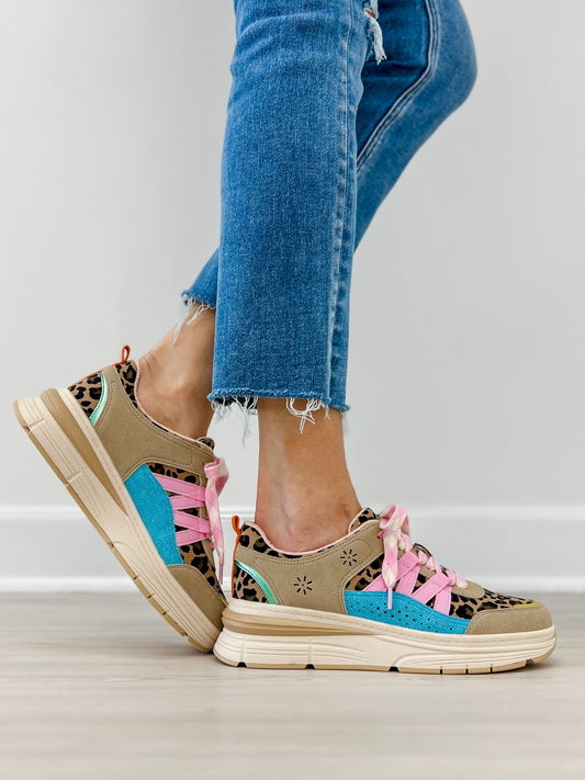 Blowfish Malibu Laurel Tennis Shoes in Bright Tan Multi