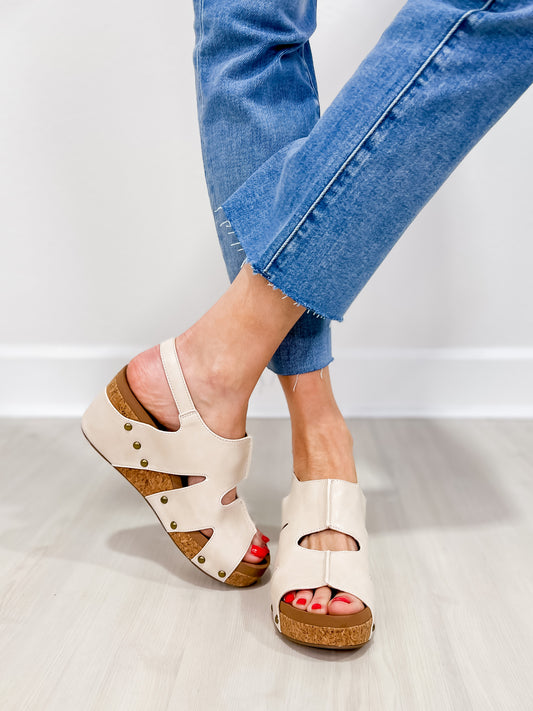 Corkys Cut It Out Wedges in Ivory