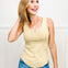 Sweet Day Vintage Wash Casual Fitted Tank Top