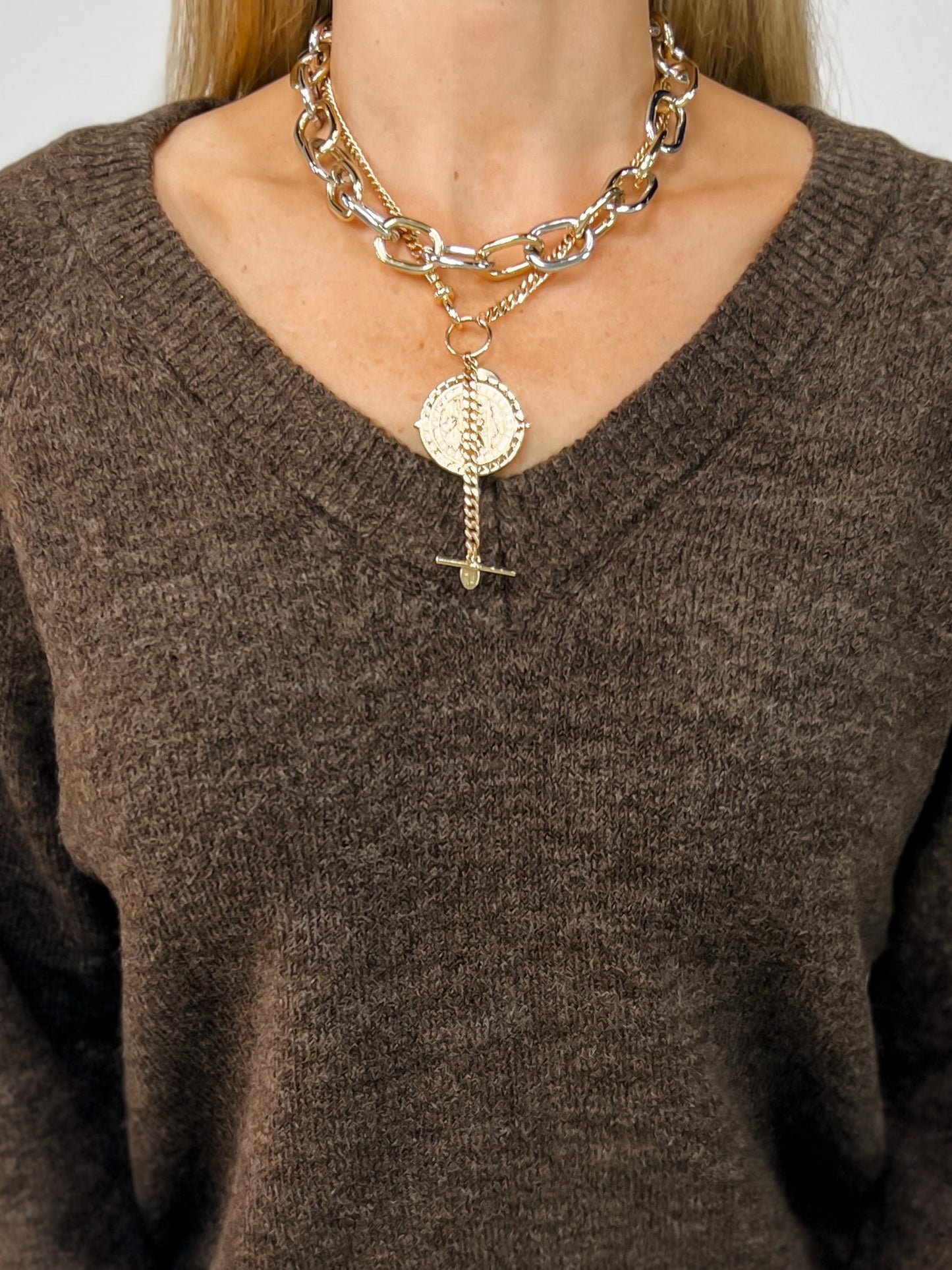 Long Sleeve V-Neck Sweater