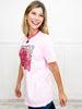 Pink Houston Baseball Graphic Tee
