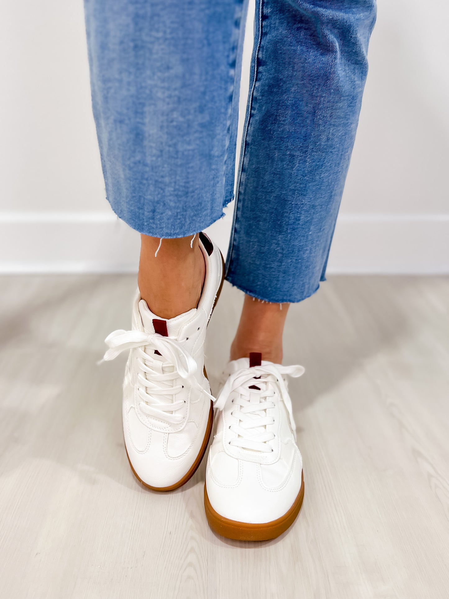 Blowfish Tastic Tennis Shoes in White and Red