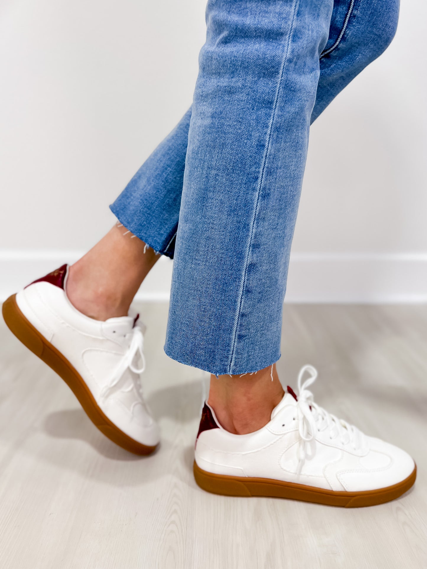 Blowfish Tastic Tennis Shoes in White and Red